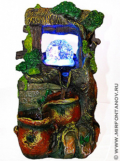 Настольный декоративный фонтан Соломенный домик