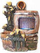 Декоративный фонтан Лесной бочонок
